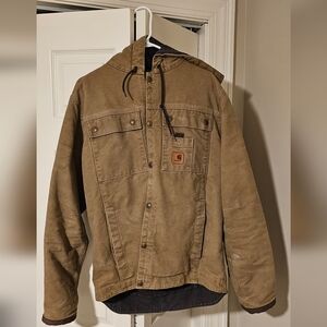 Carhartt Men's Tan Hooded Field Jacket